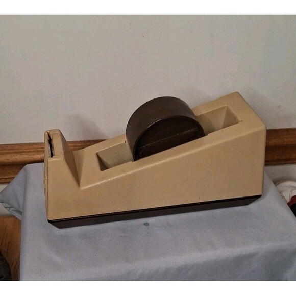 VINTAGE 3M SCOTCH C-25 COMMERCIAL WEIGHTED TAPE DISPENSER - Picture 4 of 6